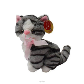 PLUSZ KOT PRĘGOWANY Z DŹW. 20 CM 7338
