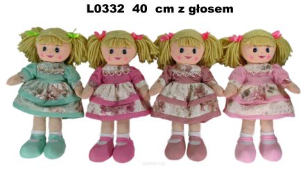 PLUSZ LALKA 40 CM Z GŁOSEM 6723