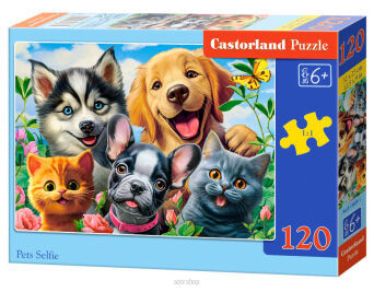 CASTOR PUZZLE 120 PETS SELFIE 3609