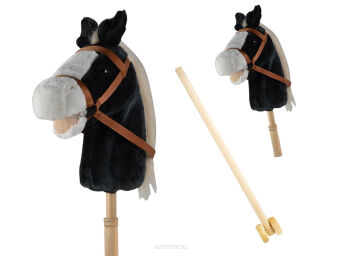 HOBBY HORSE KOŃ NA KIJU SKŁAD KÓŁ DŹW. 95 CM 8323