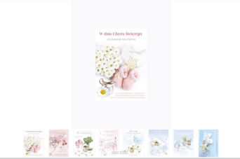 KARTKA CHRZEST Z BROKATEM B6B 9480