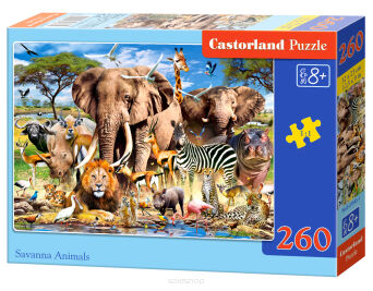 CASTOR PUZZLE 260 SAVANNA ANIMALS 7545