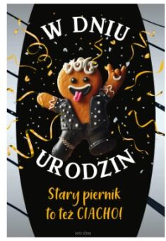 KARTKA URODZINY STARY PIERNIK 6054 NN