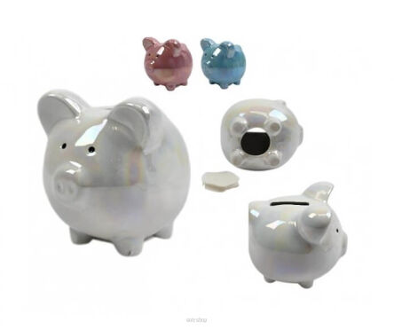 SKARBONKA CERAMICZNA ŚWINKA 10X9,5 CM 7821