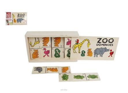 GRA DOMINO DREWNO ZWIERZĘTA 28 EL. 8991