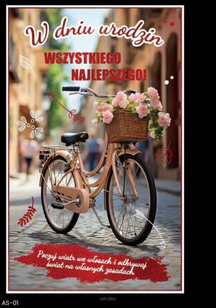 KARTKA URODZINY ROWER 4067 NN