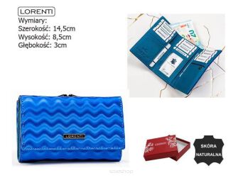 PORTFEL DAMSKI SKÓRA 55020-WAV NAVY 4393 NN