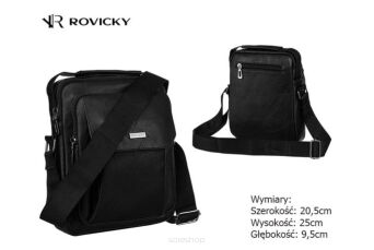 TORBA MĘSKA R-3084-2 BLACK 6724 NN