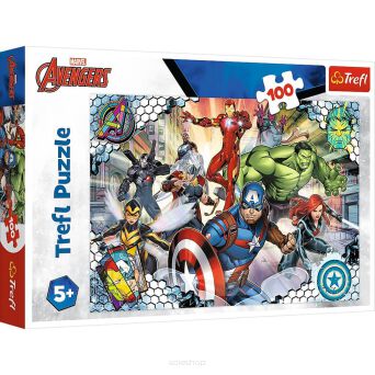 TREFL PUZZLE 100 SŁAWNI AVENGERS 4541 NN