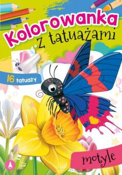 KOLOROWANKA Z TATUAŻAMI MOTYLE 4161