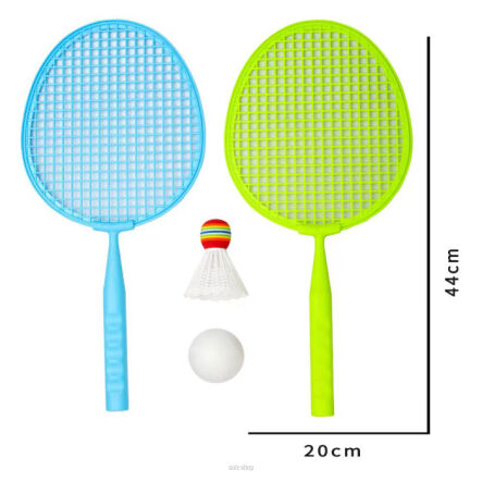 RAKIETKI PALETKI PLASTIKOWE LOTKA PIŁKA 44X20 0444