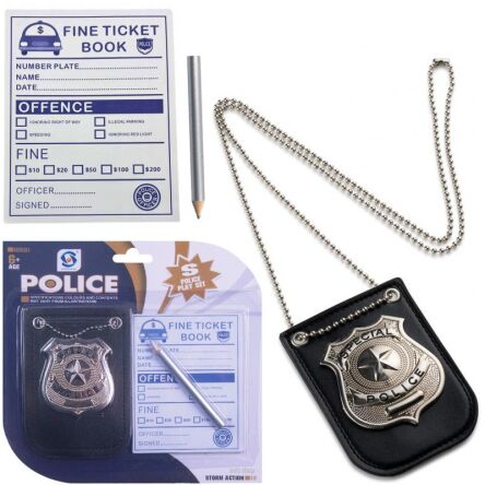 ZESTAW POLICYJNY MANDAT ODZNAKA 20X19 CM 4082