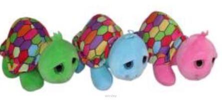 PLUSZ ŻÓŁW KOLOROWA SKORUPKA 45 CM 7966