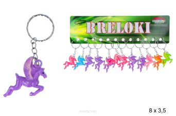 BRELOK KONIK KUCYK PEGAZ 8X3,5 CM (12) 6299