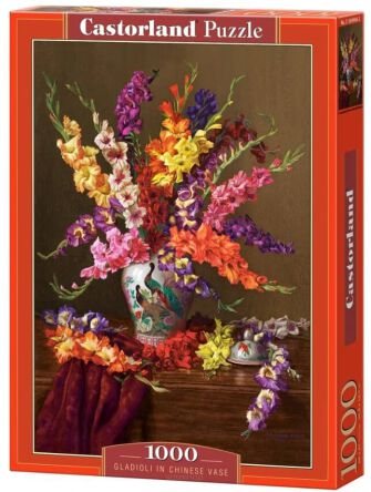 CASTOR PUZZLE 1000 GLADIOLI IN CHINESE VASE 4949