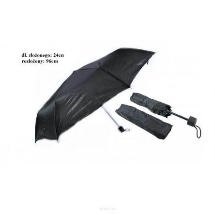 PARASOL SKŁADANY CZARNY 8392