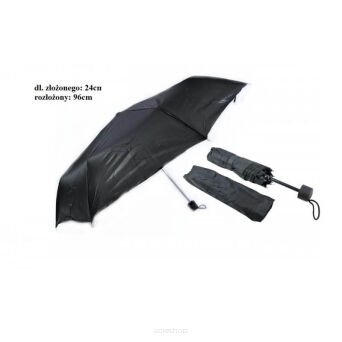 PARASOL SKŁADANY CZARNY 8392