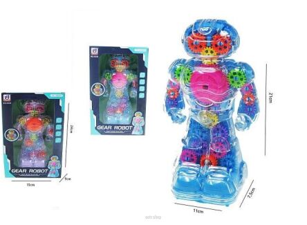 ROBOT GEAR PRZEZROCZYSTY NA BAT. 15X24 CM 8101 