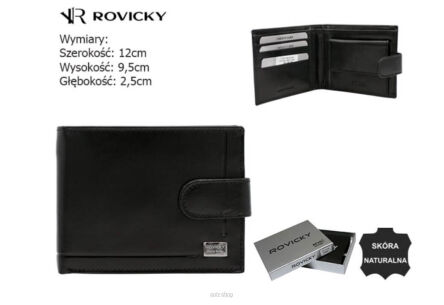 PORTFEL MĘSKI SKÓRA CPR-2020L-NBAR BLACK 5526 NN