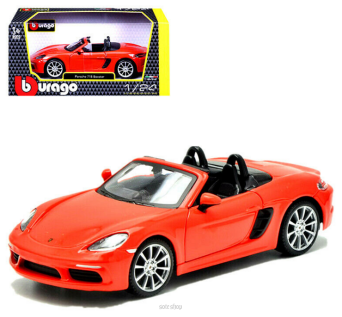 BBURAGO 1:24 PORSCHE 718 BOXSTER ORANGE 0879 NN 