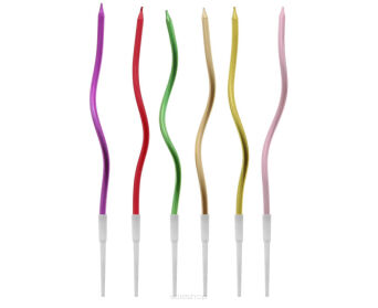 ŚWIECZKI B&C ŚWIDERKI METAL MIX 16CM (6) [10] 6056