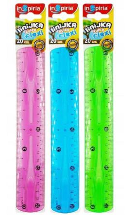 LINIJKA FLEXI INSPIRIA 20 CM 7084