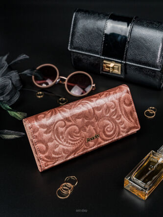 PORTFEL DAMSKI SKÓRZANY 8801-JXW-5718 PINK NN