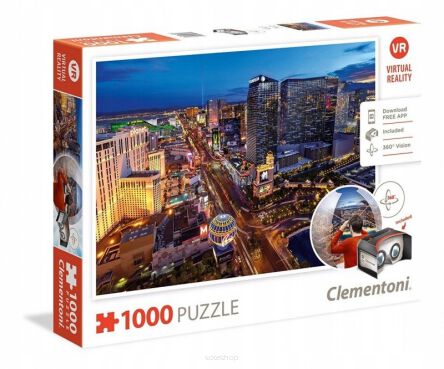 CLEMENTONI PUZZLE 1000 VIRTUAL LAS VEGAS 4043 NN