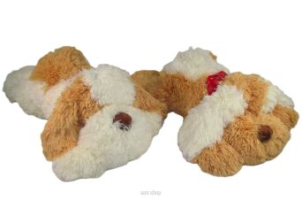 PLUSZ PIES LEŻĄCY Z CHUSTKĄ XL 65 CM 8202