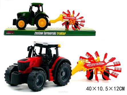 TRAKTOR Z MASZYNĄ ROLNICZĄ 40X12 CM 1617