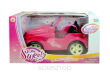 AUTO DLA LALKI RÓŻOWY KABRIOLET 39X21 CM 0601 - 2