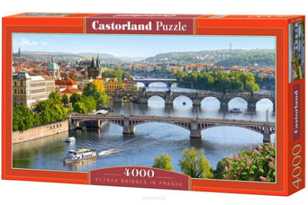 CASTOR PUZZLE 4000 VLTAVA BRIDGES IN PRAGUE 0096