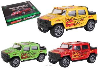 AUTO METAL TERENOWE Z NAPĘDEM 13X6 CM (12) 9763