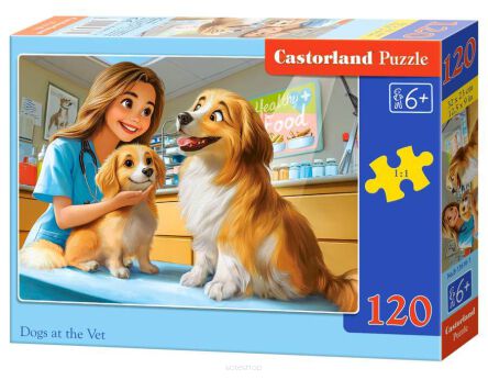 CASTOR PUZZLE 120 DOGS AT THE VET 3616