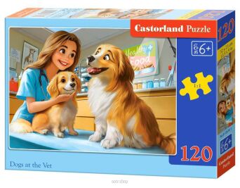 CASTOR PUZZLE 120 DOGS AT THE VET 3616
