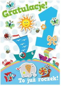 KARTKA URODZINY 1 ROCZEK CHŁOPIEC 3355 NN