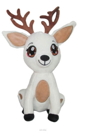 PLUSZ RENIFER SIEDZĄCY UŚMIECHNIĘT KREM 22 CM 4291
