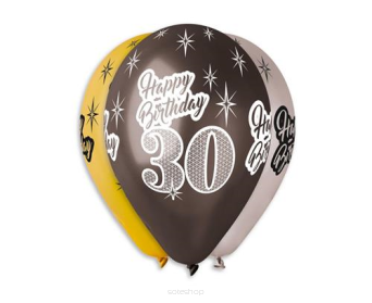 BALONY PREMIUM HAPPY BIRTHDAY 30 METAL (6) 6896