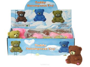 GNIOTEK ŻELOWY SQUISHY MIŚ 7X7 CM (12) 3443