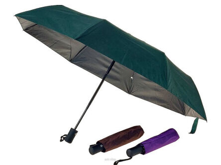 PARASOL SKŁADANY CZARNY SPÓD PO ZŁOŻ. 26 CM 7358