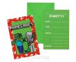 ZAPROSZENIE Z KOPERTAMI MINECRAFT (6) 6588 - 2