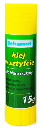 KLEJ W SZTYFCIE ZIELONY 15G [24] 3540 1209