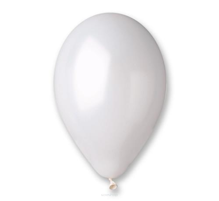 BALONY METAL PERŁOWO BIAŁY 10' 100 SZT 2912  NN