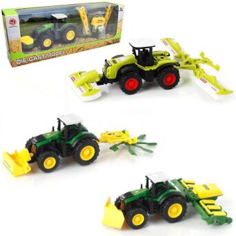 TRAKTOR Z MASZYNĄ ROLNICZĄ W PUDEŁKU 22x8 0368