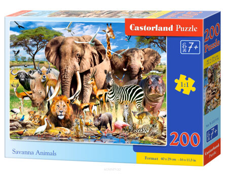 CASTOR PUZZLE 200 SAVANNA ANIMALS 2155