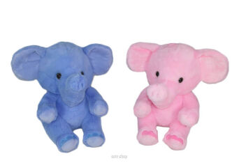 PLUSZ SŁOŃ RÓŻ / NIEBIESKI 25 CM 2341