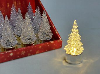 LAMPKA LATARENKA CHOINKA NA BAT. 10 CM (12) 7307