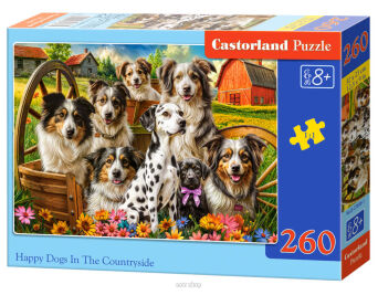 CASTOR PUZZLE 260 HAPPY DOGSIN THE COUNTRYSIDE 769