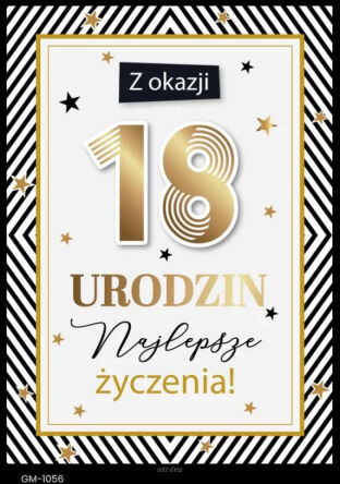 KARTKA URODZINY ZŁOTA 18 1783 NN