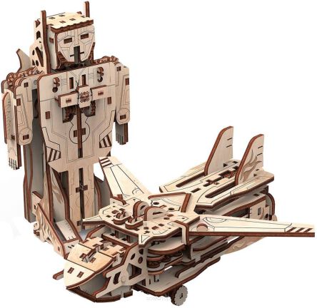 MR.P DREWNIANY MODEL PUZZLE 3D ROBO-SAMOLOT 0250